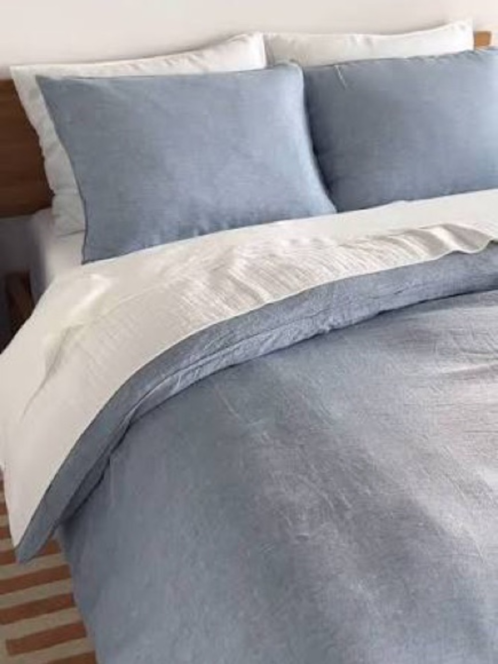 Brooklinen Q Duvet Cover in Chambray linen & 2 standard shams